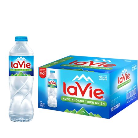 Thùng nước khoáng LaVie 500ml