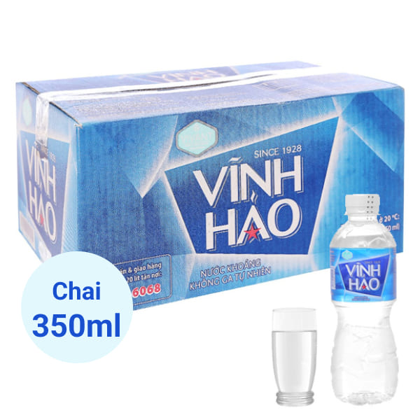 Thùng nước suối Vĩnh Hảo 350ml