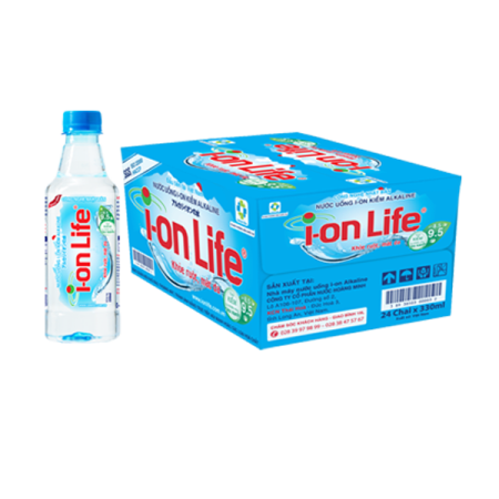 Thùng nước suối Ion Life 330ml