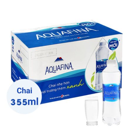 Thùng nước suối Aquafina 355ml