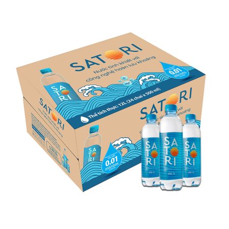 Thùng nước suối Satori 500ml