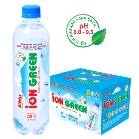 Thùng nước Ion Green 500ml