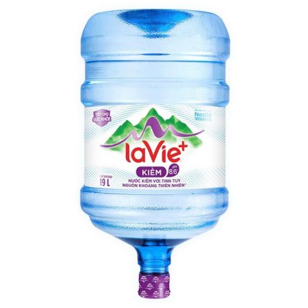 Nước LaVie+ kiềm 19L bình úp máy nóng lạnh