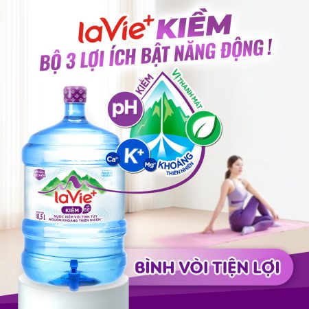 Nước LaVie+ kiềm bình có vòi